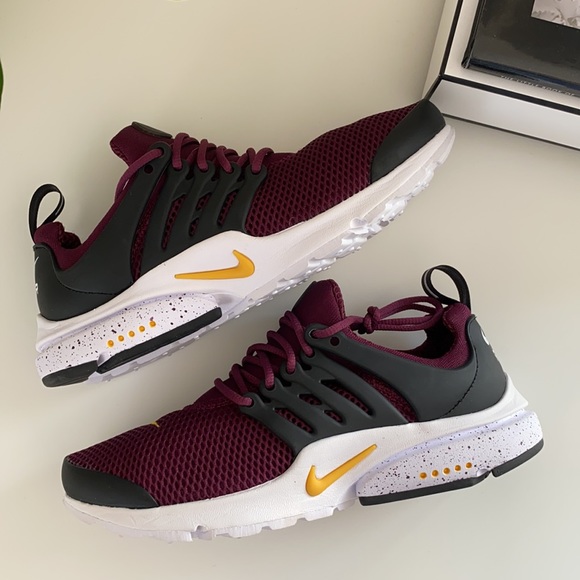 New burgundy Nike air presto custom running shoes - Picture 6 of 8